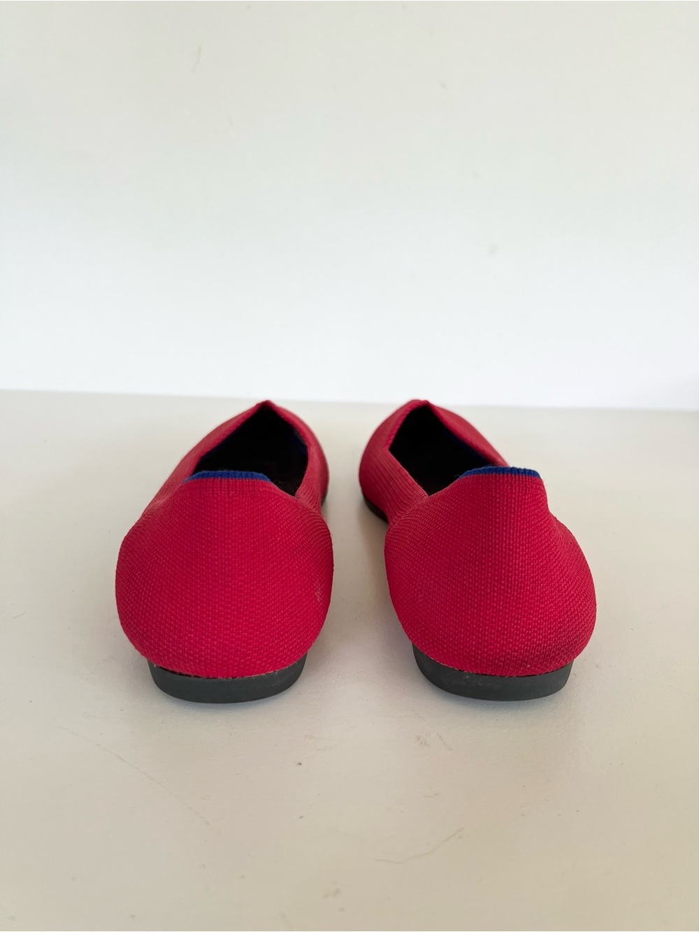 Rothy's The Point Slip On Ballet Flats in Bright Red, size 8.5 - Picture 4 of 13